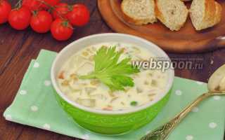 Китайский кукурузный суп с курицей