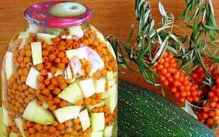 Лучший рецепт компота из кабачков и облепихи на зиму