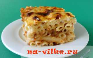 Пастицио – греческая макаронная запеканка с фаршем и соусом бешамель