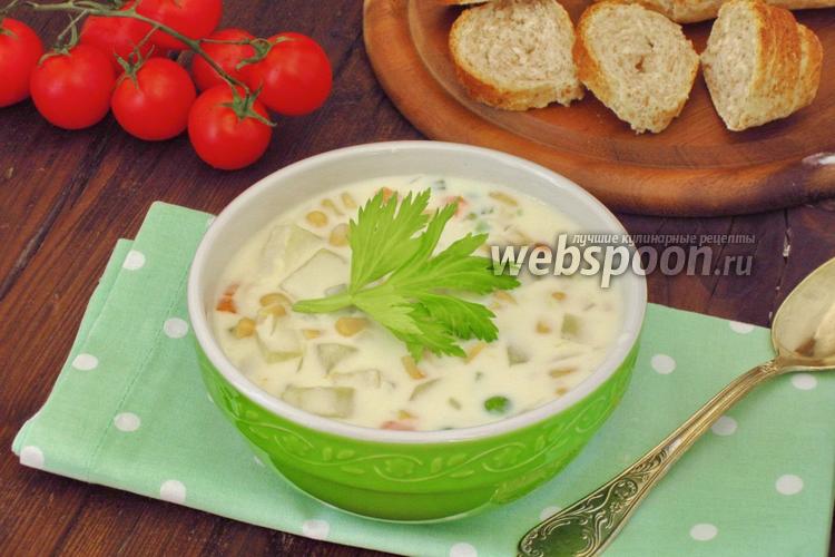 Фото Суп с консервированной кукурузой