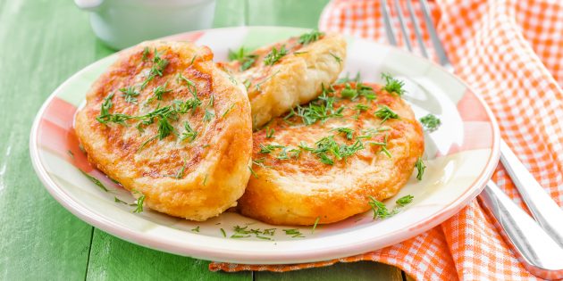 Картофельные зразы с овощами