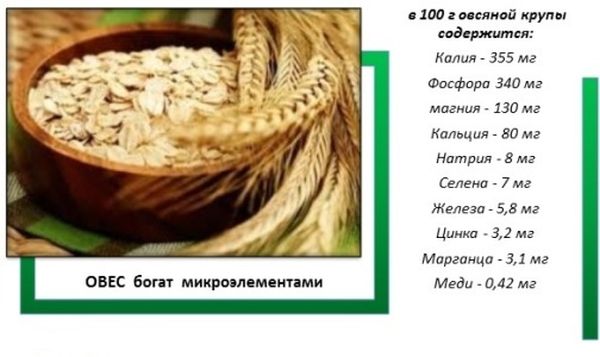 состав овсяной крупы